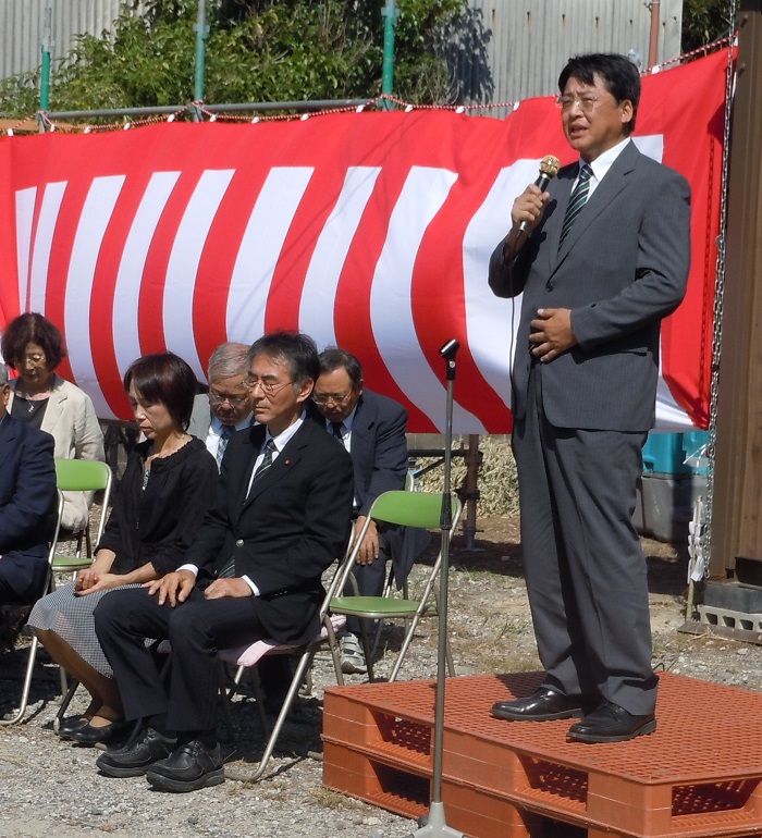 山崎憲伸先生の事務所開所式（2012年10月4日）